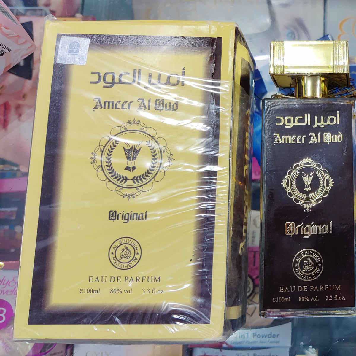 Ameer Al Oud Original EDP 100ml gold box with dark bottle in store