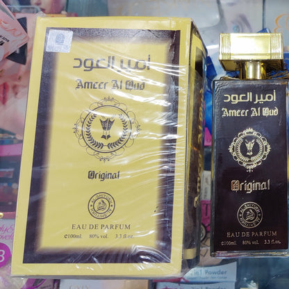 Ameer Al Oud Original EDP 100ml gold box with dark bottle in store