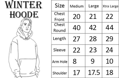 ok. Winter Collection Size Guide – Hoodie Measurements
