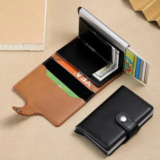 RFID wallet size dimensions 9.5cm x 6.5cm - black