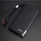Balenberry Premium Long Wallet - Black color close up