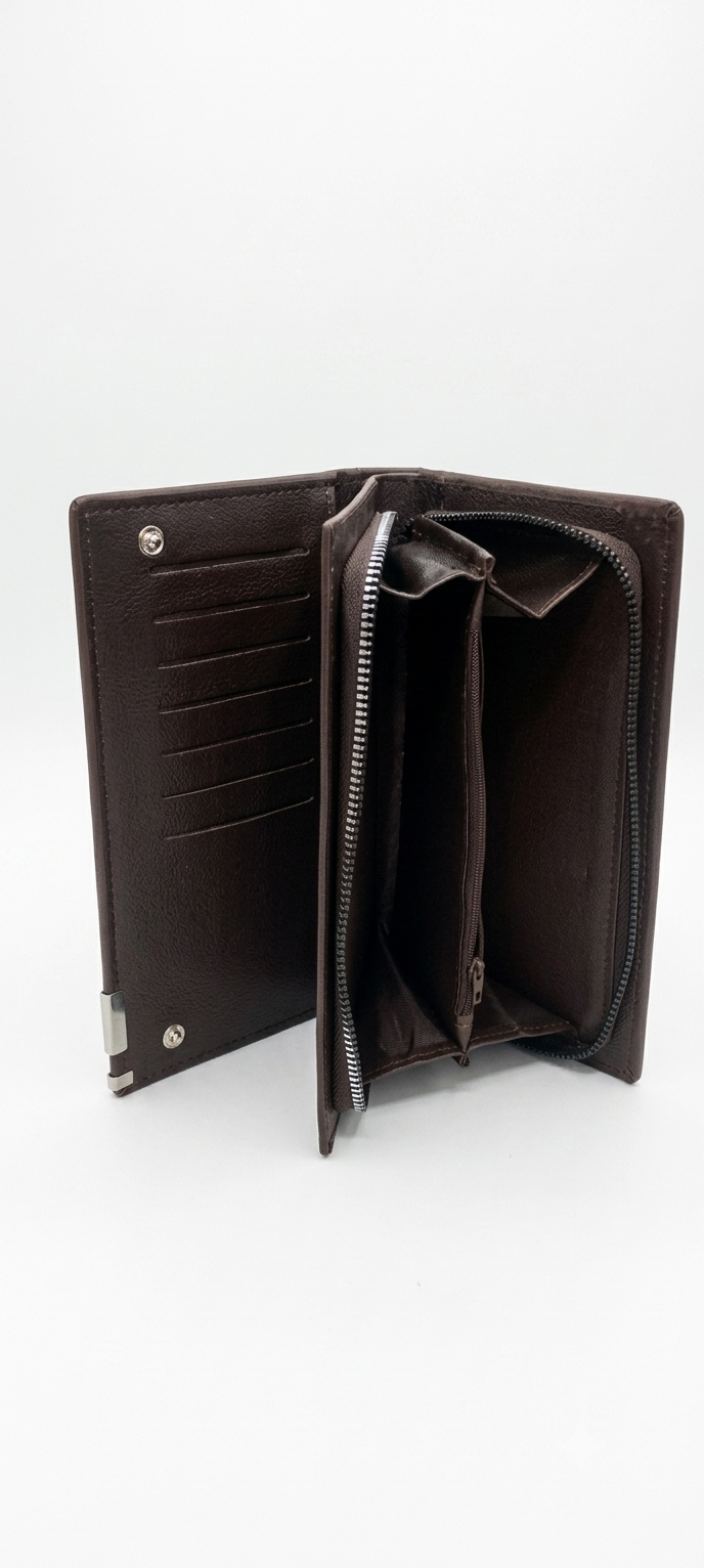Balenberry Premium Long Wallet - Black and Brown colors