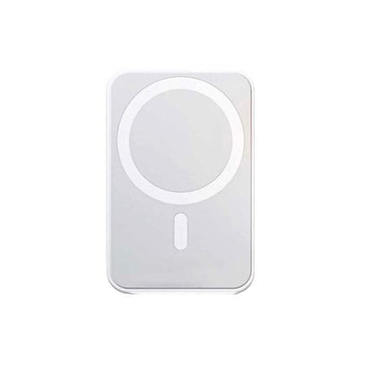MagSafe wireless power bank front view showing magnetic charging ring and LED indicator