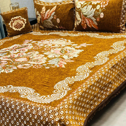 4Pc Velvet Jaquard Bedsheet – King Size