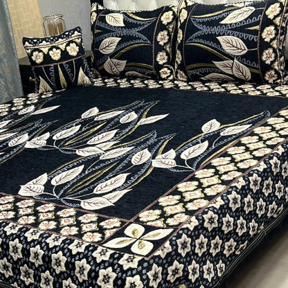 4Pc Velvet Jaquard Bedsheet – King Size