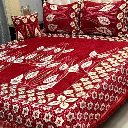 4Pc Velvet Jaquard Bedsheet – King Size