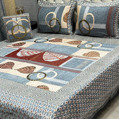 4Pc Velvet Jaquard Bedsheet – King Size