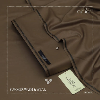 Tropical Wash & Wear Fabric - Sand Color with Branded Packaging