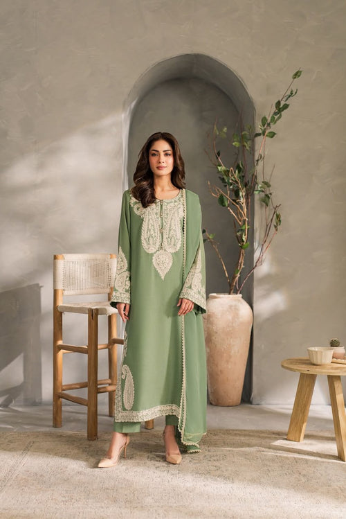 SAPPHIRE Navy Blue Lawn 3PC Heavy Embroidered Suit – Model View