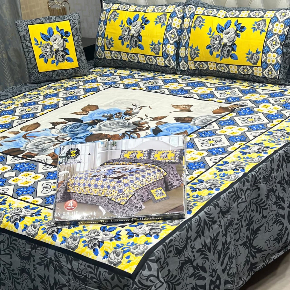 3D Panel Bedsheet Design 10