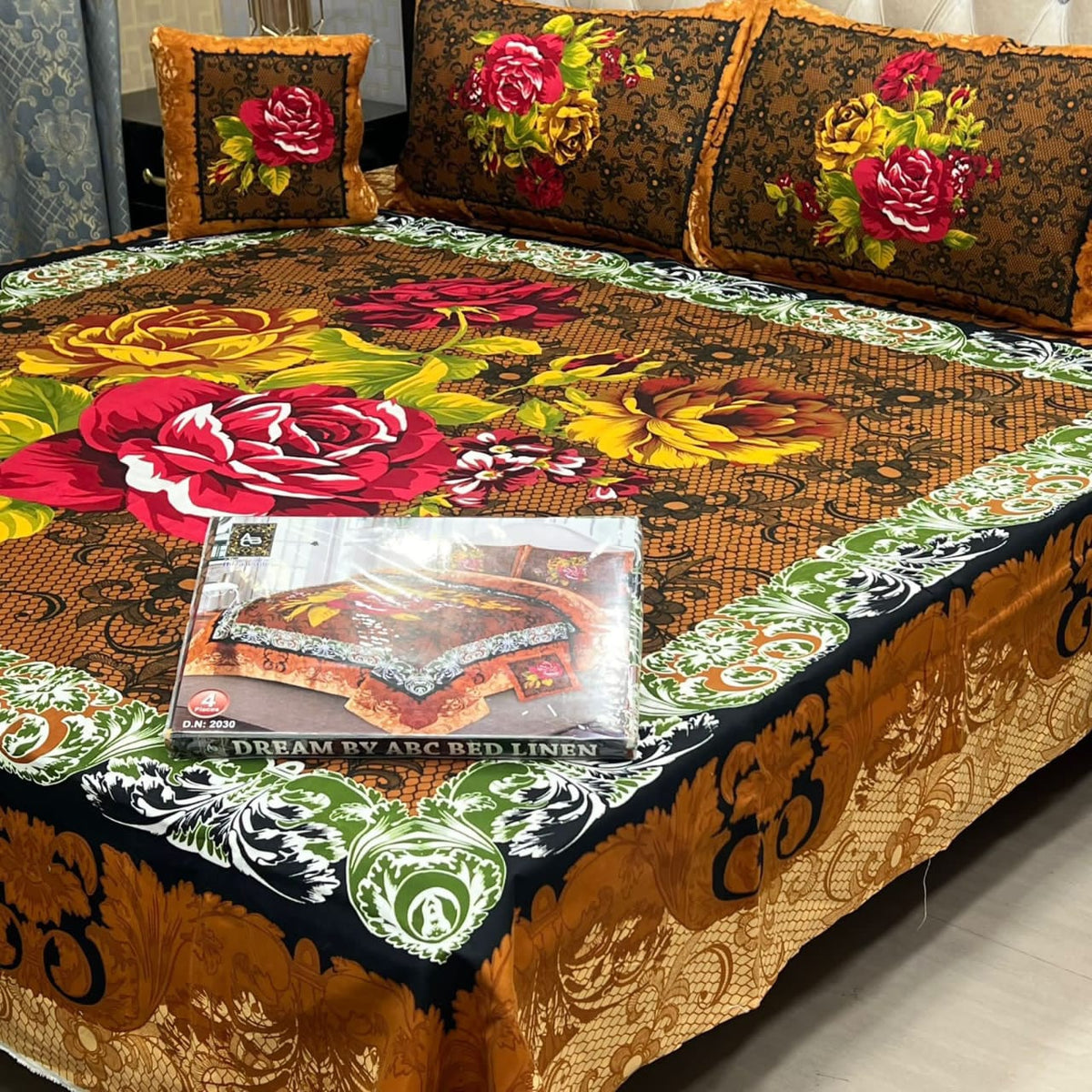 3D Panel Bedsheet Design 7