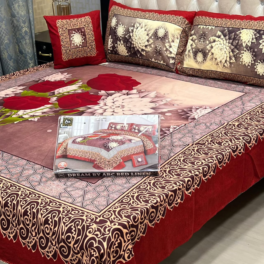 3D Panel Bedsheet Design 9