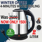 Automatic Electric Kettle 2.0L – Stainless Steel Hot Water Boiler