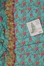 3Pc Premium Digital Print Lawn Unstitched Suit – Shirt + Voil Dupatta + Trouser