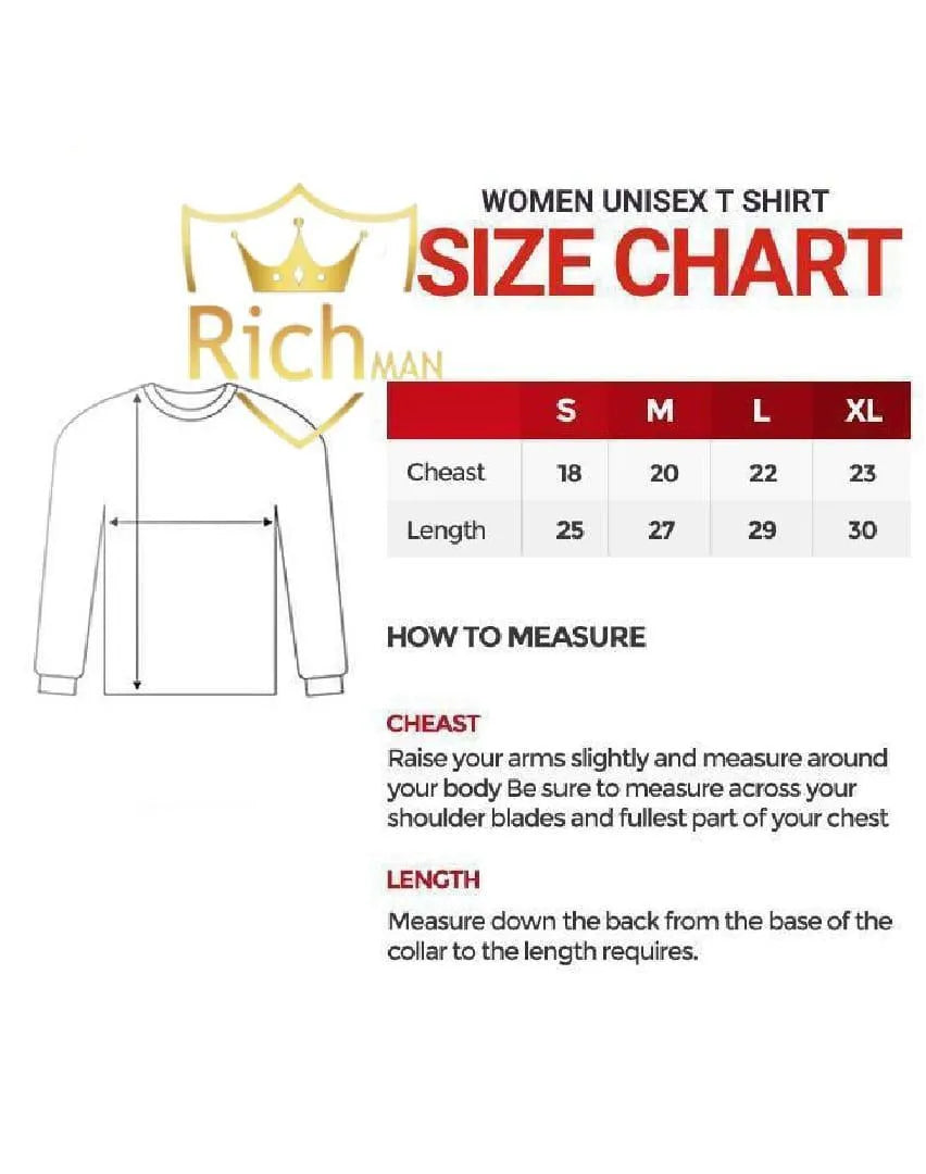 Richman size chart for S M L XL showing chest and length measurements in inches for men's trouser