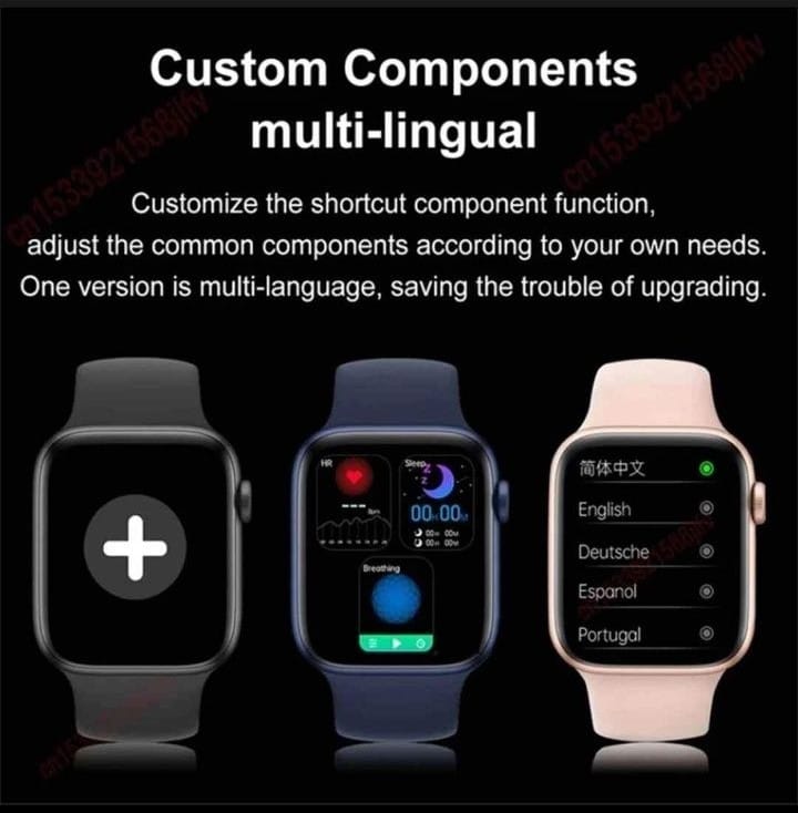 i8 Pro Max Smart Watch held in hand showing watch face