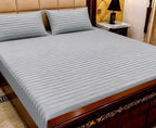 King Size Pure Cotton Bed Sheet 3Pc Set | Export Quality | 10 Designs | 90x95"