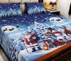 King Size Pure Cotton Bed Sheet 3Pc Set | Export Quality | 10 Designs | 90x95"