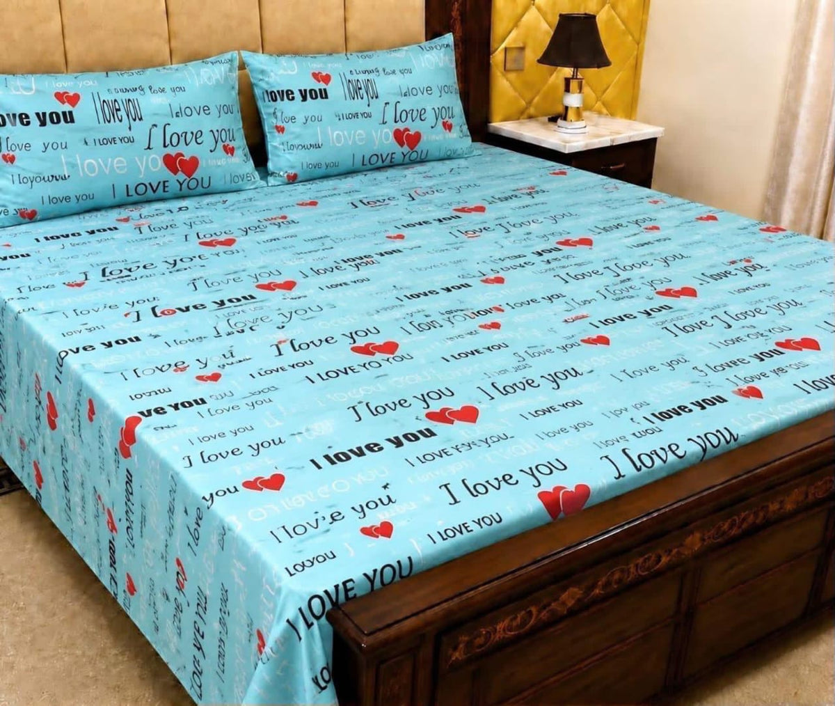 King Size Pure Cotton Bed Sheet 3Pc Set | Export Quality | 10 Designs | 90x95"