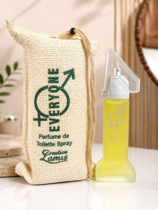 Creation Lamis Everyone Perfume De Toilette 100ml spray bottle with jute pouch