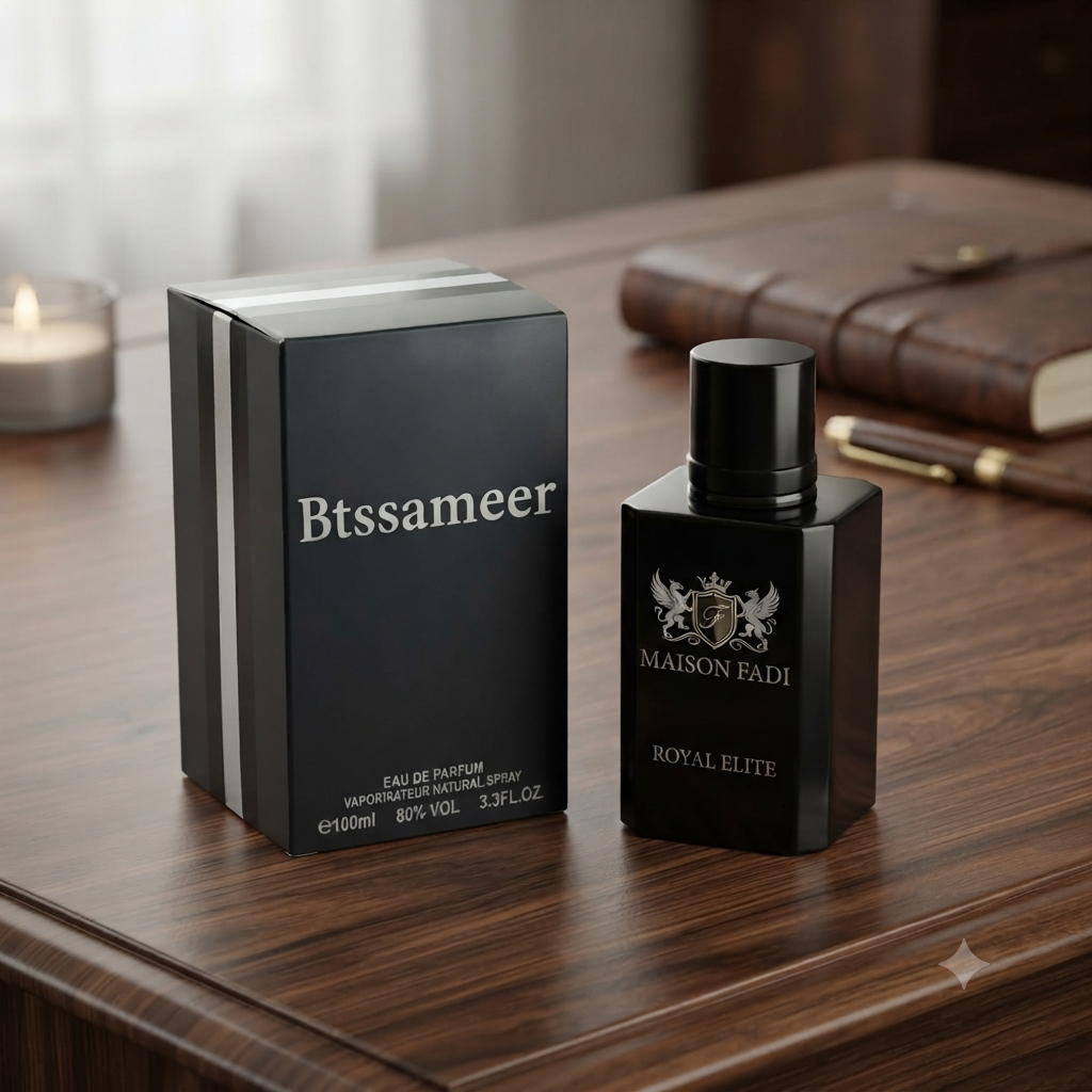 Btssameer Black is Black EDP – Box and Bottle Front View