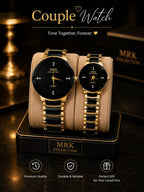 MRK Collection couple watch – gold & black variant pair