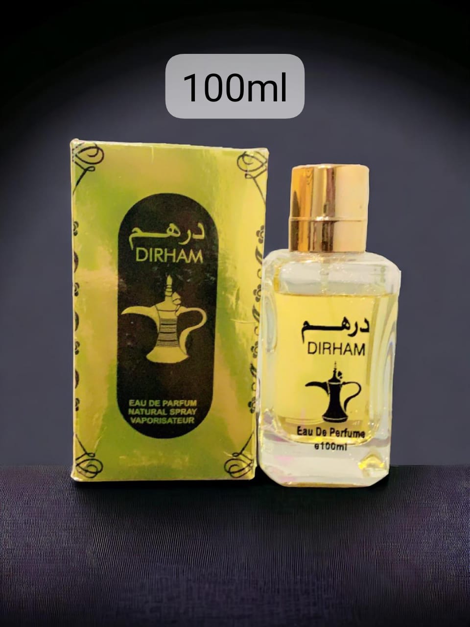 Dirham Perfume 100ml with box - natural spray vaporisateur