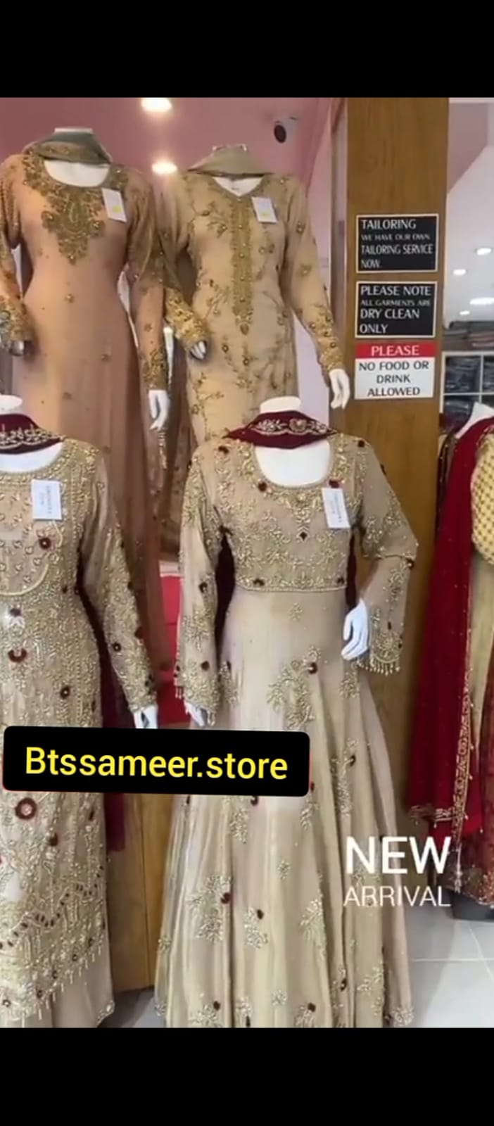 Golden Beige Bridal Maxi Lehenga – Flared Skirt & Sleeve Embroidery