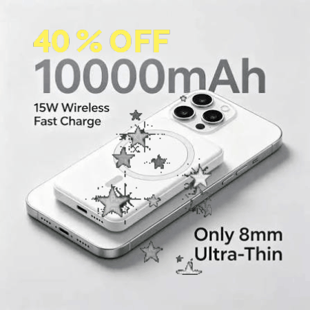 MagSafe Wireless Power Bank for iPhone 10000mAh | Fast Charging | Portable | Btssameroo