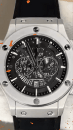 Hublot Big Bang Chronograph Watch - Blue Leather Strap