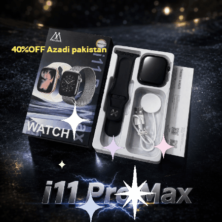 i11 Pro Max Smart Watch – AMOLED Display, Bluetooth Calling & Wireless Charging