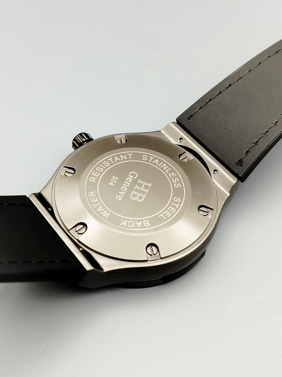 HB Geneve Watch Back – Stainless Steel 304 Water Resistant Engraving