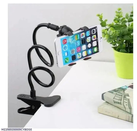 Flexible gooseneck lazy mobile holder in multiple colors with phone