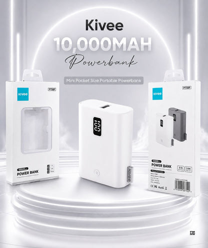 Kivee PT58P 10000mAh Powerbank White Box Pack Premium Packaging