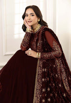 Loban maxi in maroon and black – both color variants side by side