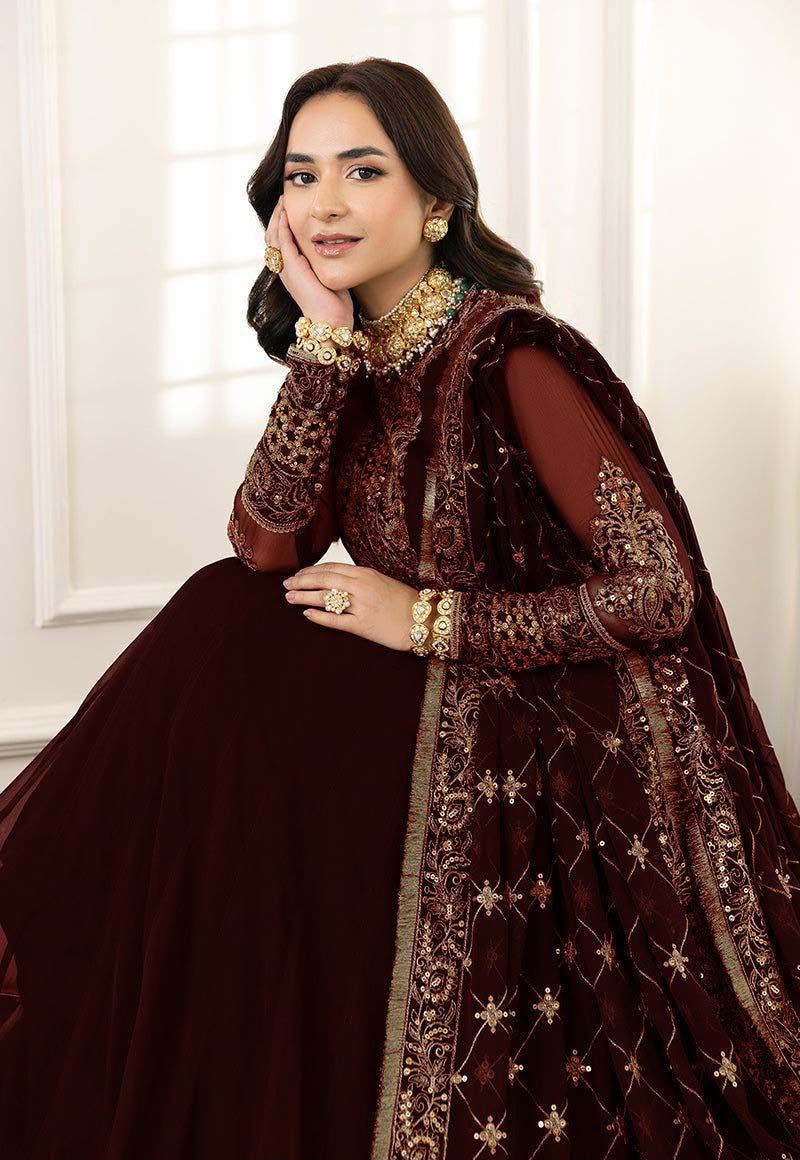 Loban maxi in maroon and black – both color variants side by side
