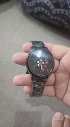 Men's Stylish Spinning Wheel Dial Watch | Quartz Movement | Fashion Wristwatch | Btssameroo