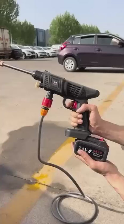 Multipurpose Rechargeable Cordless High Pressure Water Spray Gun – With Box