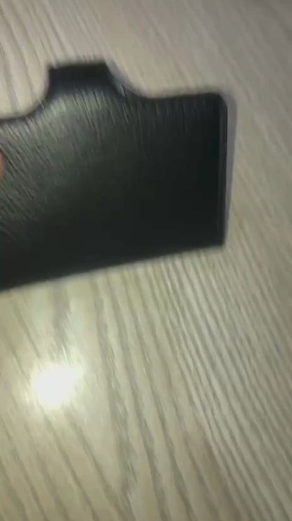 RFID Blocking Card Holder Wallet – Leather & Aluminum | Black & Brown
