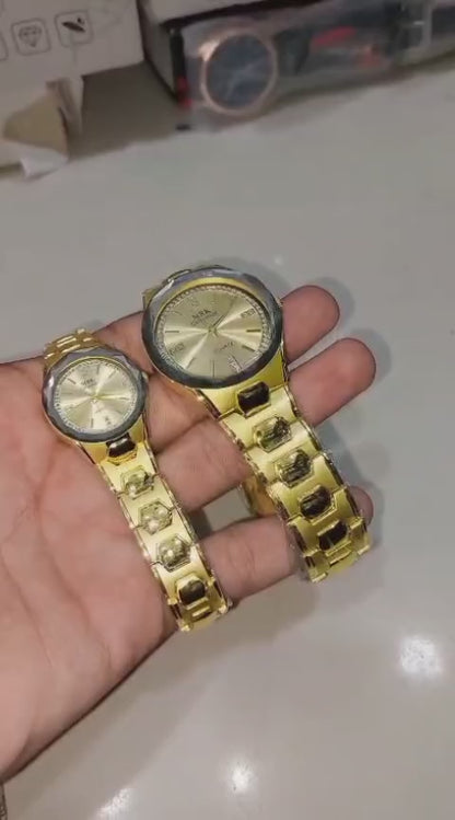 MRK Collection Ladies & Gents Couple Watch Set – New Arrival
