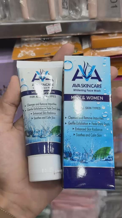 AVA Skincare Whitening Face Wash | Men & Women | All Skin Types | Btssameroo