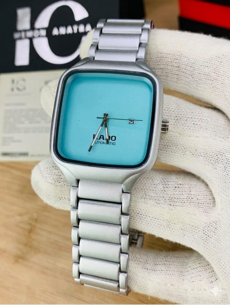 Rado Automatic Watch - Silver Blue Dial