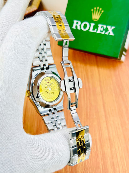 Luxury Semi-Automatic Watch – Master Butterfly Lock Clasp – Side View