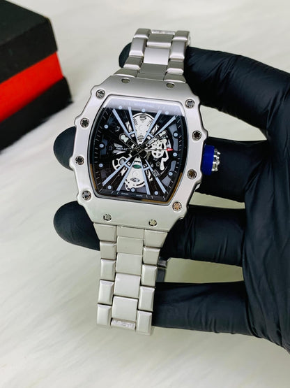 Day-Date Style Watch - Dark Blue Dial