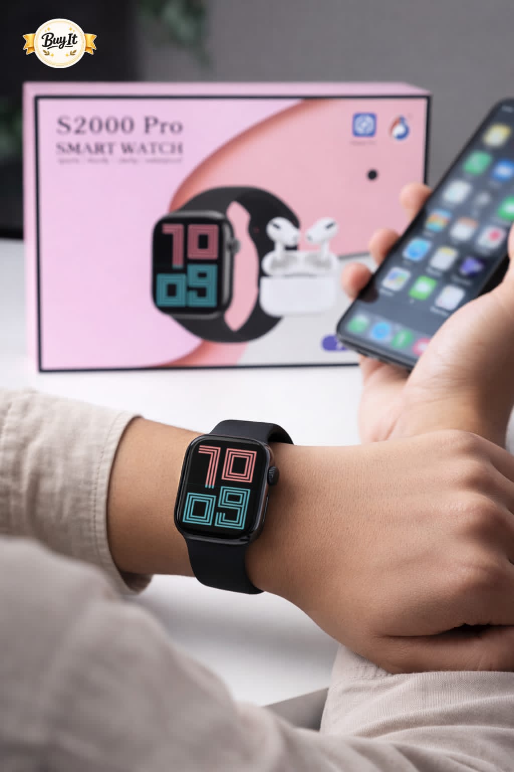 S2000 Pro Smart Watch box contents