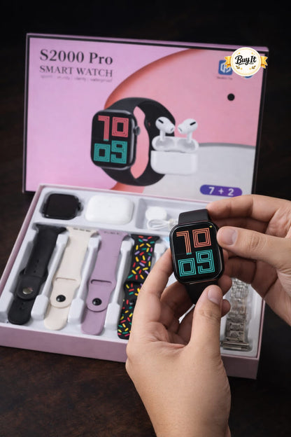 S2000 Pro Smart Watch full box open view