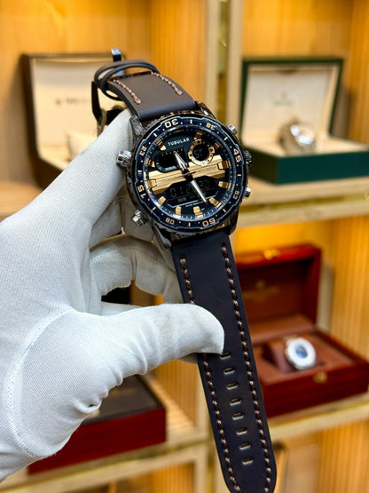 Dual Display Sports Watch - Crown Detail