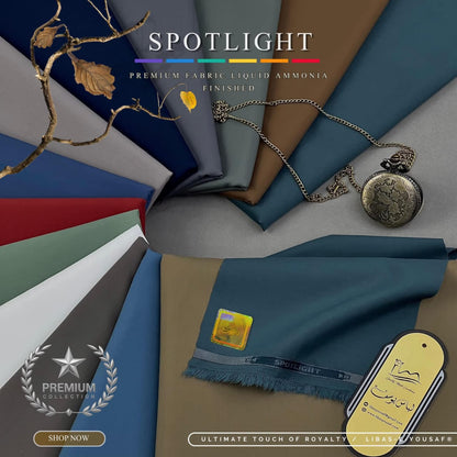Spotlight Premium Wash & Wear Fabric - Light Blue with Branded Box