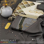 Spotlight Premium Wash & Wear Unstitched Summer Fabric – 6 Colors | 4 Meters