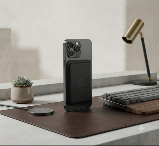 iPhone Leather Wallet with MagSafe – Black